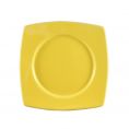 Round In Square Plate Yellow 11 7/8"