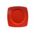 Round In Square Plate Red 6 7/8"
