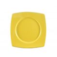 Round In Square Plate Yellow 8 7/8"