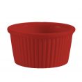 Ramekin Fluted Red 1oz 2 1/4"