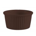 Ramekin Fluted Brown 4oz 3 1/8"