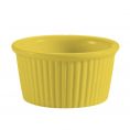 Ramekin Fluted Yellow 6oz 3 1/2"