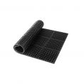 Floor Mat Rubber Straight Edge Black 5x3' 