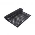 Floor Mat Rubber Beveled Edge Black 5x3' 