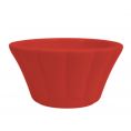 Floral Ramekin 2oz Red 2 1/2"