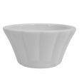 Floral Ramekin 4oz White 3 1/2"