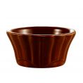Floral Ramekin 6oz Brown 4"
