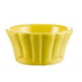 Floral Ramekin 6oz Yellow 4"