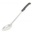 Basting Spoon Slotted 1.2mm Black Handle 15"