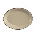 Oval Platter Black Band 7 1/2"