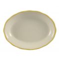 Oval Platter Gold Band 7 1/2"