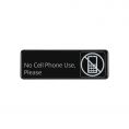 9"x3"H Compliance Sign "No Cell Phone Use, Please"