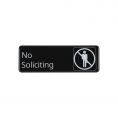 9"x3"H Compliance Sign "No Soliciting"