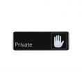 9"x3"H Compliance Sign "Private"