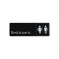 9"x3"H Compliance Sign "Restrooms"