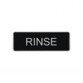 9"x3"H Compliance Sign "Rinse"