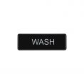 9"x3"H Compliance Sign "Wash"
