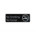 Spanish/English 9"x3"H Compliance Sign "No Smoking"