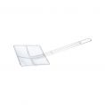 7" Nickel-Plated Metal Mesh Skimmer Square