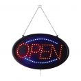 Sign LED "OPEN" Oval 3 Modes