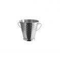 Serving Pail w/ Handle Stainless Steel Mini Hammered  5"Dia x 5"H