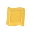 Square Plate Yellow 10 1/2"