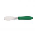 3-7/8" Blade Stainless Steel Serrated Spreader Green Plastic Handle