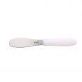 3-7/8" Blade Stainless Steel Serrated Spreader White Plastic Handle