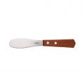 3-3/4" Blade Stainless Steel Serrated Spreader Wood Handle