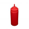 16 oz. Wide-Mouth Squeeze Bottle, Red, 6-PC/Pack