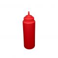 32 oz. Wide-Mouth Squeeze Bottle, Red, 6-PC/Pack