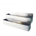 22" Stainless Steel Speed Rail Bottle Holder 2 Tiers