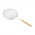 Single Mesh Strainer SS with Wood Handle 10-1/4"Dia