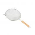 Double Mesh Strainer SS with Wood Handle 11"Dia