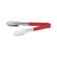 10" Stainless Steel Tong w/ Red Handle