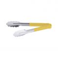 10" Stainless Steel Tong w/ Yellow Handle