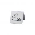 Stainless Steel Table Tent Sign No Smoking