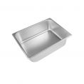 Half Size 4" H Standard Steam Table Pan 25 Gauge
