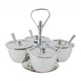 Stainless Steel Tabletop Server Set 4-Compartment