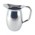 2 qt./64 oz. Hammered Stainless Steel Pitcher W/O Ice Guard