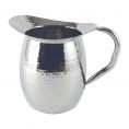 3 qt./96 oz. Hammered Stainless Steel Pitcher  W/O Ice Guard
