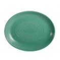 Coupe Oval Platter Green 11 1/2"