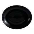 Coupe Oval Platter Black 12 3/4"