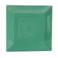 Square Plate Green 10"