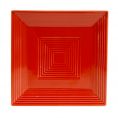 Square Plate Red 10"