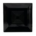 Square Plate Black 8"