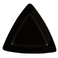 Triangular Deep Plate Black 11 1/2"