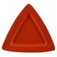 Triangular Deep Plate Red 11 1/2"