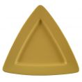 Triangular Deep Plate Yellow 11 1/2"