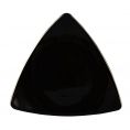 Triangular Flat Plate Black 7"